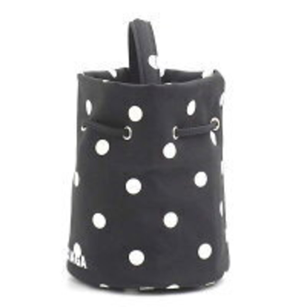 Balenciaga Wheel Drawstring Bag XS Clutch Dot Black White - Picture 2 of 9